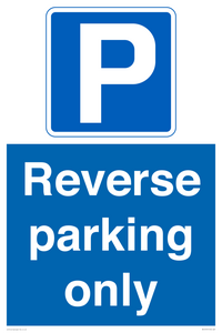 Reverse parking only